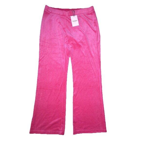 Juicy Couture Pants - Juicy Couture Large OG Big Bling Hot Pink Velour Track Pants NWT